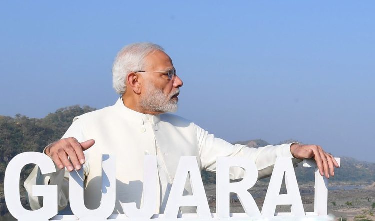 The Prime Minister, Shri Narendra Modi at the inauguration of the Valley of Flowers, during the dedication ceremony of the ‘Statue of Unity’ to the Nation, on the occasion of the Rashtriya Ekta Diwas, at Kevadiya, in Narmada District of Gujarat on October 31, 2018.